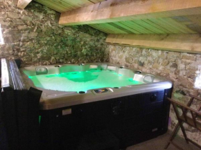 Maison charmante à Lanarce avec vue sur la montagne, jacuzzi.